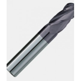 Endmill 8mm 4 Filos Nariz Bola Recubrimiento TiAlN